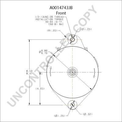 Prestolite Electric Alternator/Dynamo A0014743JB