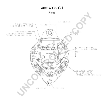 Prestolite Electric Alternator/Dynamo A0014836LGH