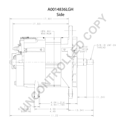 Prestolite Electric Alternator/Dynamo A0014836LGH