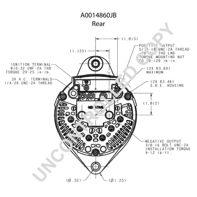 Prestolite Electric Alternator/Dynamo A0014860JB