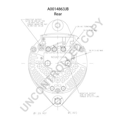 Prestolite Electric Alternator/Dynamo A0014863JB