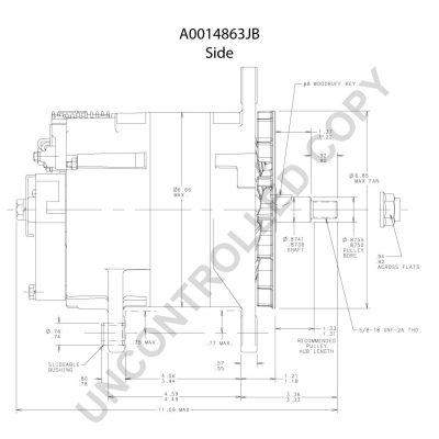 Prestolite Electric Alternator/Dynamo A0014863JB