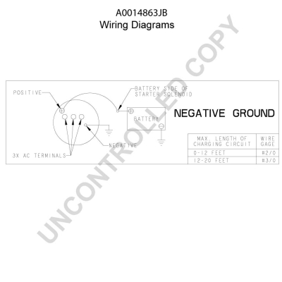 Prestolite Electric Alternator/Dynamo A0014863JB