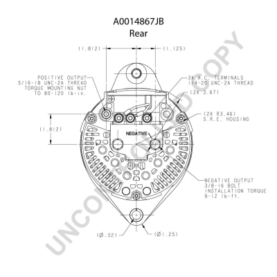 Prestolite Electric Alternator/Dynamo A0014867JB