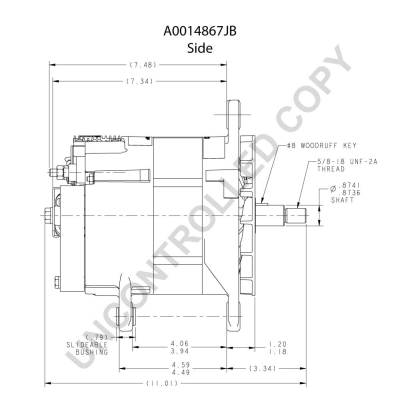 Prestolite Electric Alternator/Dynamo A0014867JB