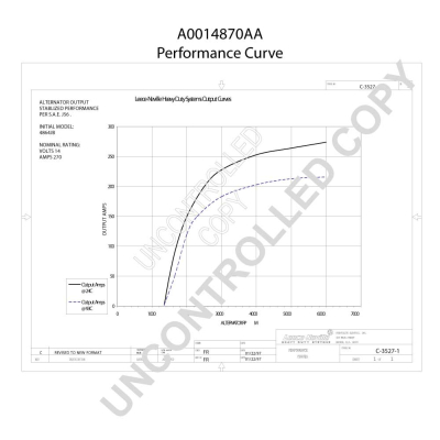 Prestolite Electric Alternator/Dynamo A0014870AA