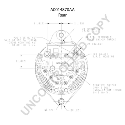 Prestolite Electric Alternator/Dynamo A0014870AA