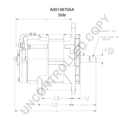 Prestolite Electric Alternator/Dynamo A0014870AA
