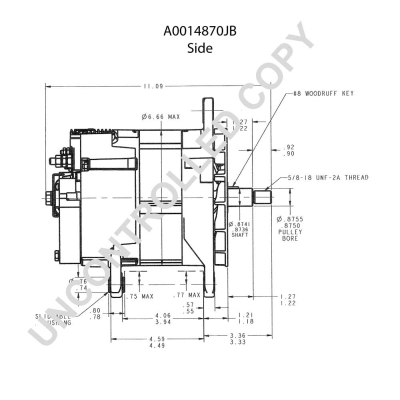 Prestolite Electric Alternator/Dynamo A0014870JB