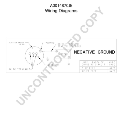 Prestolite Electric Alternator/Dynamo A0014870JB