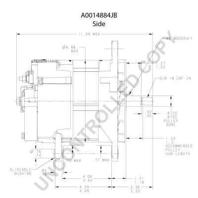 Prestolite Electric Alternator/Dynamo A0014884JB