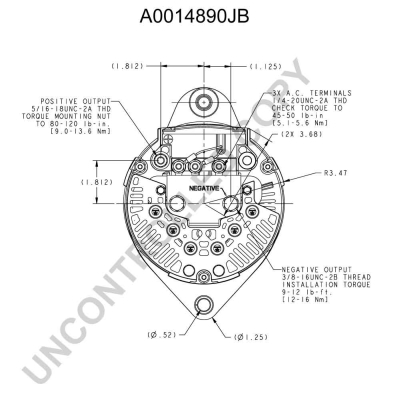 Prestolite Electric Alternator/Dynamo A0014890JB