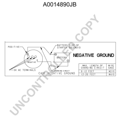 Prestolite Electric Alternator/Dynamo A0014890JB