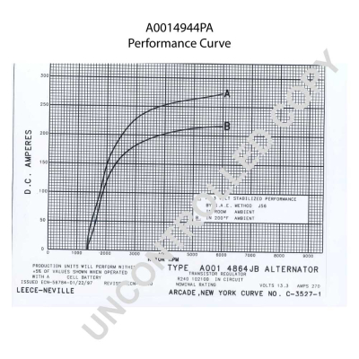 Prestolite Electric Alternator/Dynamo A0014944PA