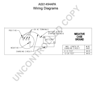 Prestolite Electric Alternator/Dynamo A0014944PA