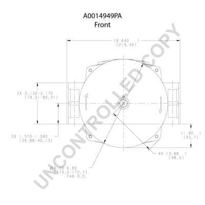 Prestolite Electric Alternator/Dynamo A0014949PA