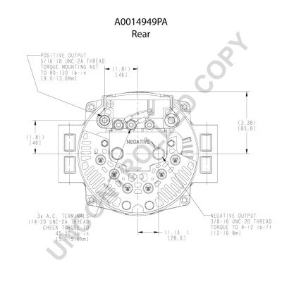 Prestolite Electric Alternator/Dynamo A0014949PA