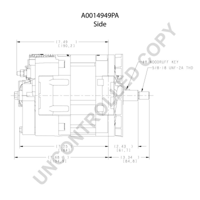 Prestolite Electric Alternator/Dynamo A0014949PA