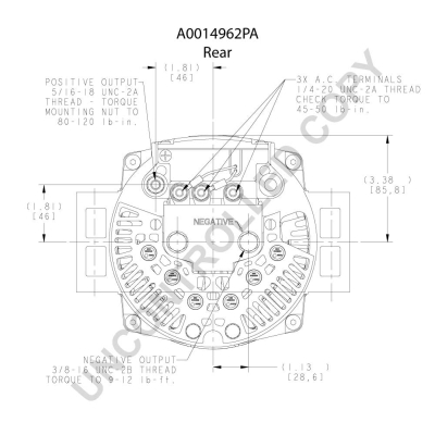 Prestolite Electric Alternator/Dynamo A0014962PA