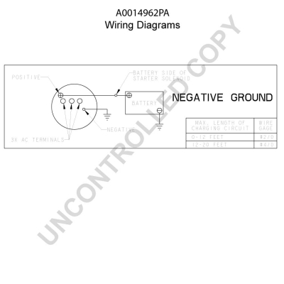 Prestolite Electric Alternator/Dynamo A0014962PA