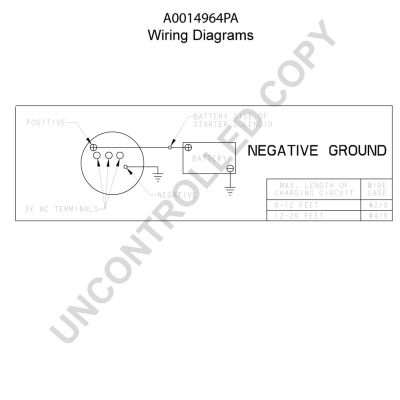 Prestolite Electric Alternator/Dynamo A0014964PA