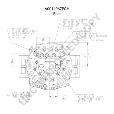 Prestolite Electric Alternator/Dynamo A0014967PGH