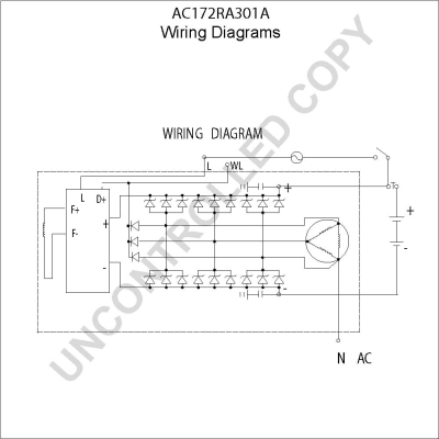 Prestolite Electric Alternator/Dynamo AC172RA301A