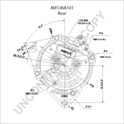 Prestolite Electric Alternator/Dynamo AVI136A101