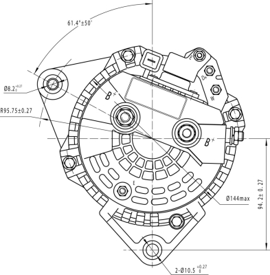 Prestolite Electric Alternator/Dynamo AVI136A2004