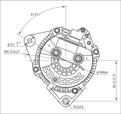 Prestolite Electric Alternator/Dynamo AVI136A3002