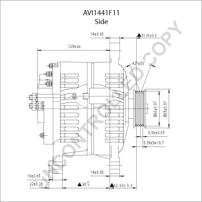 Prestolite Electric Alternator/Dynamo AVI1441F11