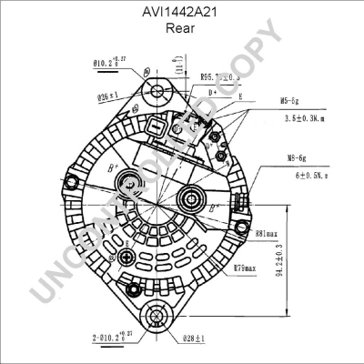 Prestolite Electric Alternator/Dynamo AVI1442A21