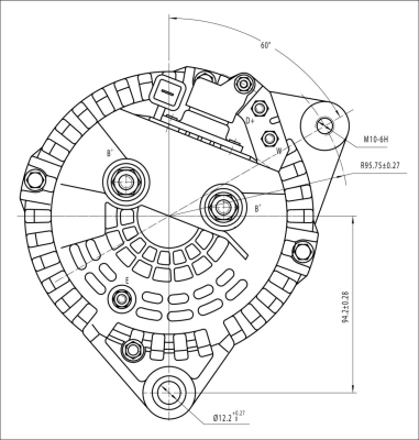 Prestolite Electric Alternator/Dynamo AVI144N1C