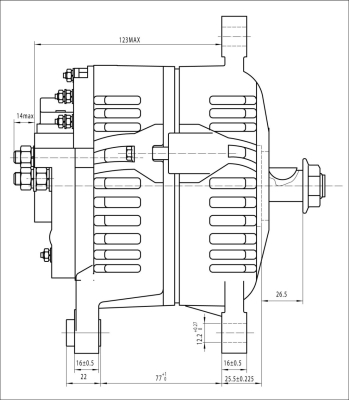 Prestolite Electric Alternator/Dynamo AVI144N1C