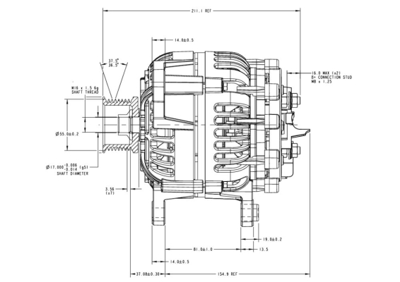 Prestolite Electric Alternator/Dynamo AVI147S3012HD