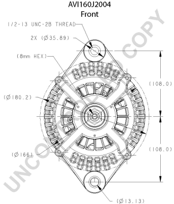 Prestolite Electric Alternator/Dynamo AVI160J2004