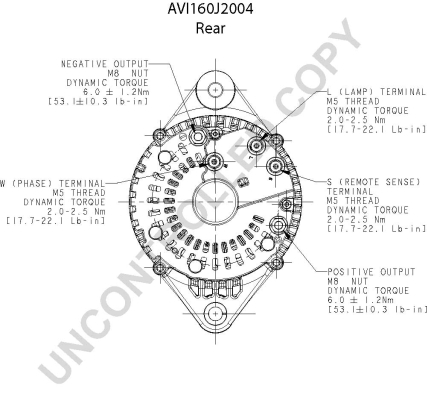 Prestolite Electric Alternator/Dynamo AVI160J2004