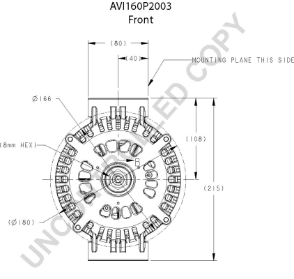 Prestolite Electric Alternator/Dynamo AVI160P2003