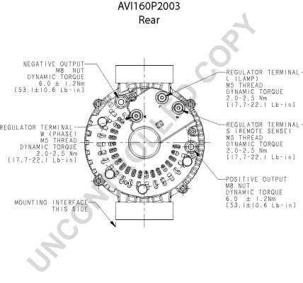 Prestolite Electric Alternator/Dynamo AVI160P2003