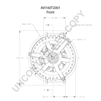 Prestolite Electric Alternator/Dynamo AVI160T2001