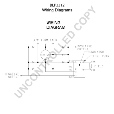 Prestolite Electric Alternator/Dynamo BLP3312