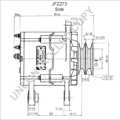 Prestolite Electric Alternator/Dynamo JFZ273