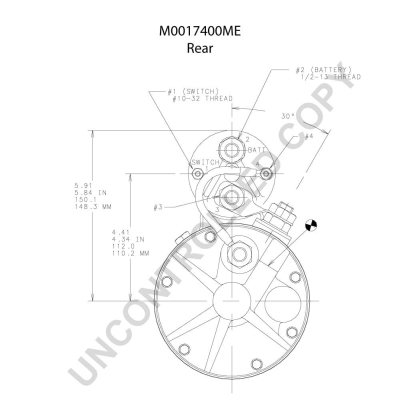 Prestolite Electric Starter M0017400ME
