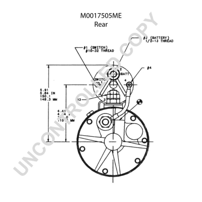 Prestolite Electric Starter M0017505ME
