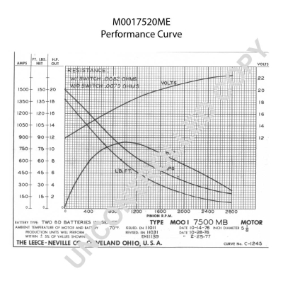 Prestolite Electric Starter M0017520ME