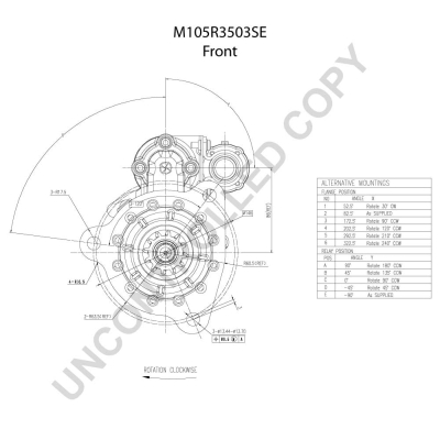 Prestolite Electric Starter M105R3503SE
