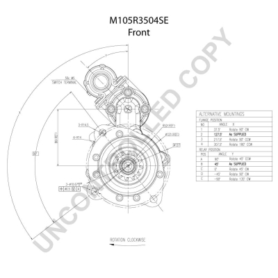 Prestolite Electric Starter M105R3504SE