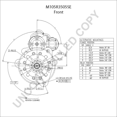 Prestolite Electric Starter M105R3505SE