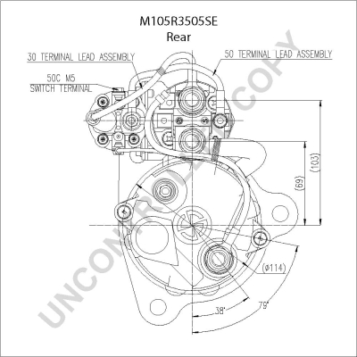 Prestolite Electric Starter M105R3505SE