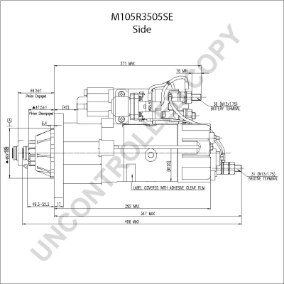 Prestolite Electric Starter M105R3505SE